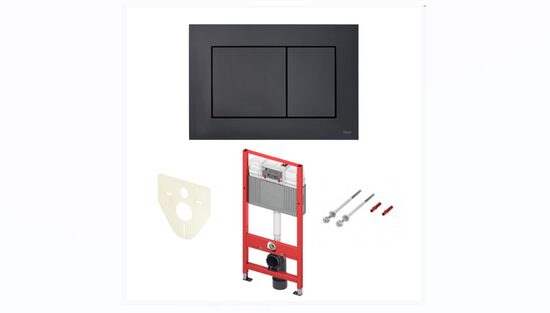 TECEbase WC komplekts ar TECEnow melnu pogu